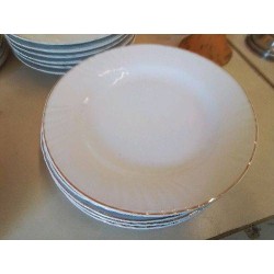 LOT DE 6 ASSIETTES EN PORCELAINE 