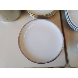 LOT DE 6 ASSIETTES A DESSERT ROYAL IVORY