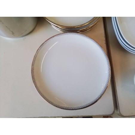 LOT DE 6 ASSIETTES A DESSERT ROYAL IVORY