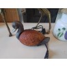 LAMPE CANARD VERRE MOULÉ