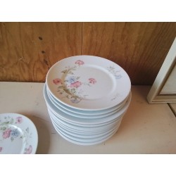 ASSIETTE PLATE MOTIF FLORAL
