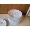 ASSIETTE PLATE MOTIF FLORAL