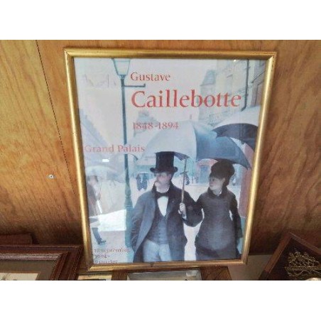 CADRE AFFICHE EXPOSITION GUSTAVE CAILLEBOTTE 