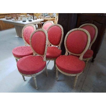 CHAISE MEDAILLON STYLE LOUIS XV 