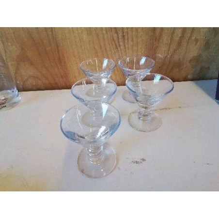 LOT DE 5 VERRES A LIQUEUR 