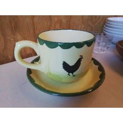 TASSE A THE AVEC SOUCOUPE 