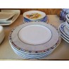 LOT DE 6 ASSIETTES À DESSERTE PETITS MOTIFS 