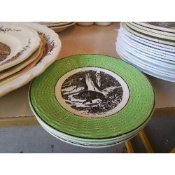 LOT DE 4 ASSIETTES À DESSERT SERGUEMINES