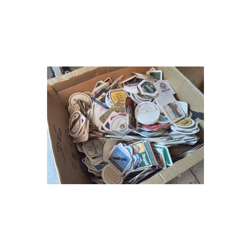 LOT DE 10 DESSOUS DE VERRE PUBLICITAIRE