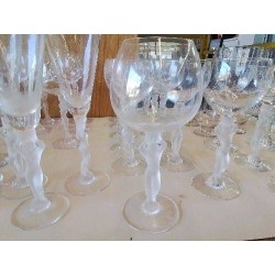 VERRE EN CRISTAL PIED VENUS 