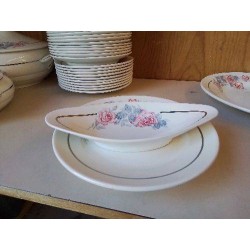PETIT PLAT SERGUEMINES AVEC MOTIF ROSES 