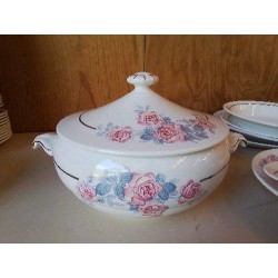 SOUPIÈRE SERGUEMINES AVEC MOTIF ROSES 