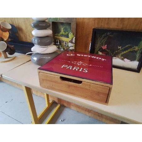 COFFRET DE RANGEMENT THE OU CAFÉ