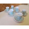 LOT DE 6 TASSES A CAFE AVEC SOUCOUPE 
