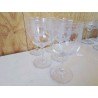 LOT DE 5 VERRES EN CRISTAL 