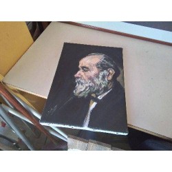 REPRO ACRYLIQUE SUR TOILE LE VIEIL HOMME A LA BARBE VINCENT VAN GOGH