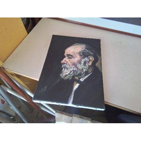 REPRO ACRYLIQUE SUR TOILE LE VIEIL HOMME A LA BARBE VINCENT VAN GOGH