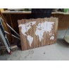 MAP MONDE SUR PLANCHES