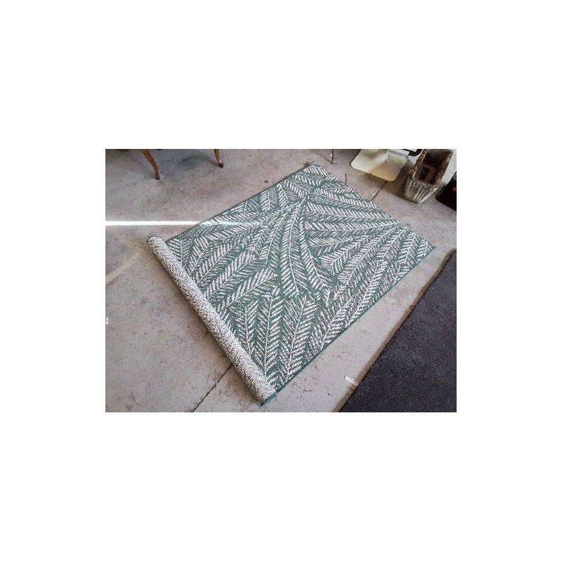 TAPIS MOTIF FEUILLES DE  DPALMIER 