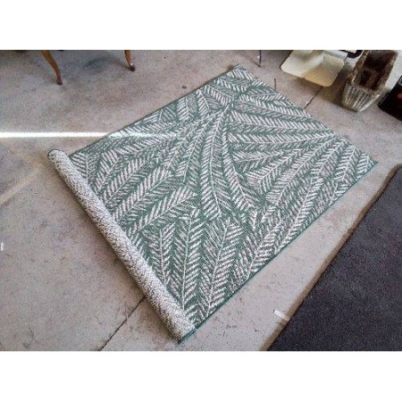 TAPIS MOTIF FEUILLES DE  DPALMIER 