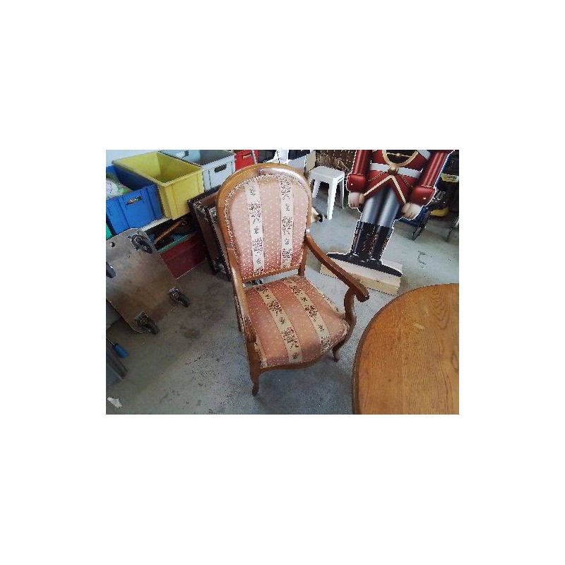 FAUTEUIL STYLE LOUIS PHILIPPE MOTIF FLORAL