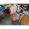 FAUTEUIL STYLE LOUIS PHILIPPE MOTIF FLORAL