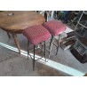 TABOURET VINTAGE TAPISSÉ 