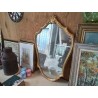 MIROIR STYLE BAROQUE DORÉ 