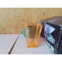 VASE ORANGE EN VERRE 