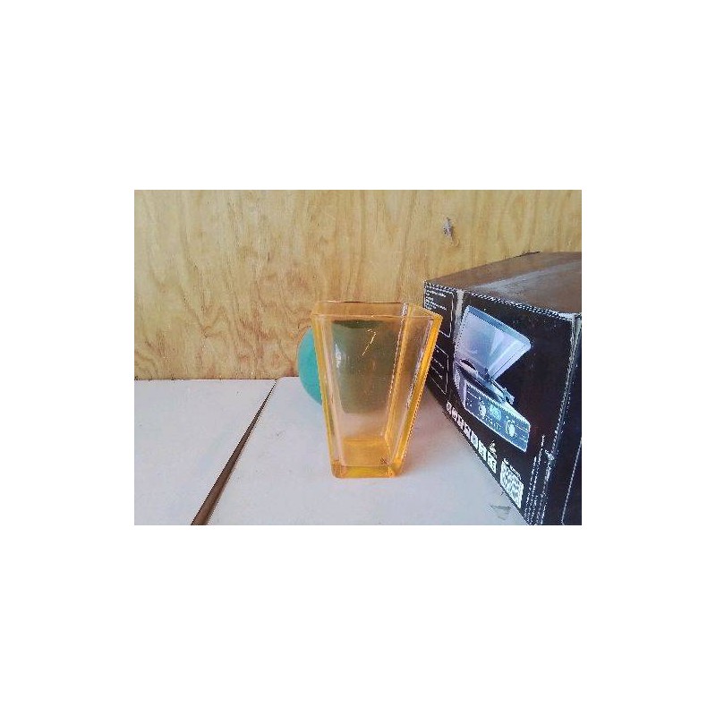 VASE ORANGE EN VERRE 