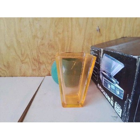 VASE ORANGE EN VERRE 