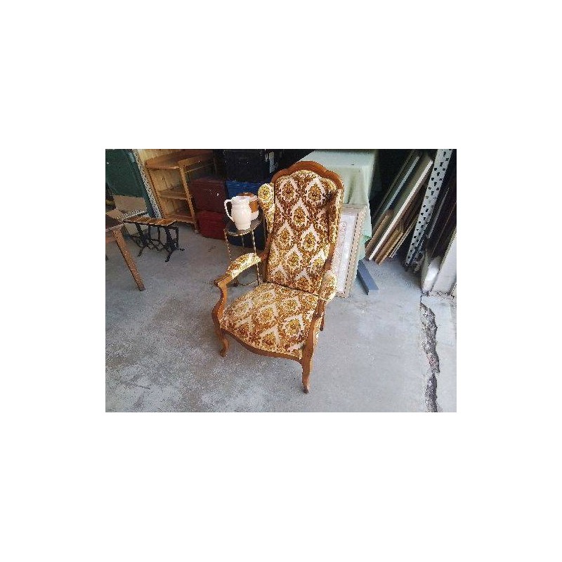 FAUTEUIL VOLTAIRE TAPISSÉE 