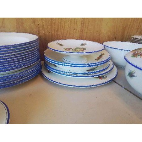 GRAND PLAT DE SERVICE SALINS OPAQUE