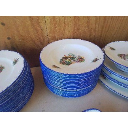LOT DE 11 ASSIETTES CREUSES SALINS OPAQUE 