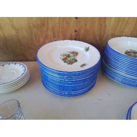 LOT DE 6 ASSIETTES SALINS OPAQUE
