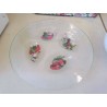 PLATEAU EN VERRE PAPILLON 