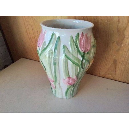 GRAND VASE DECORS TULIPE