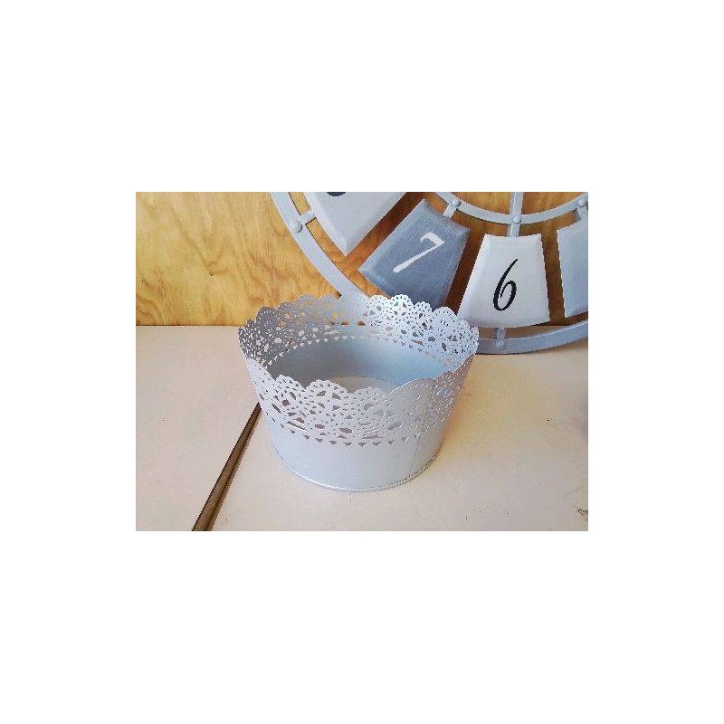 CACHE POT GRIS 
