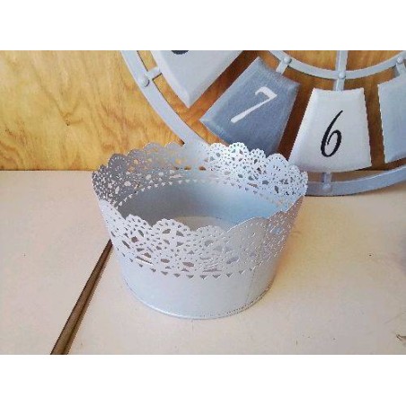 CACHE POT GRIS 