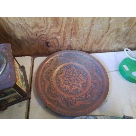 ASSIETTE EN CUIVRE DECO 