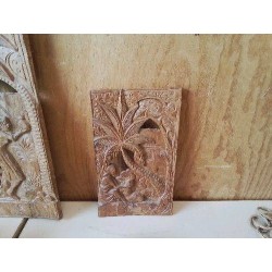 DECORATION MURALE SCULPTÉ EN BOIS MADAGASCAR 