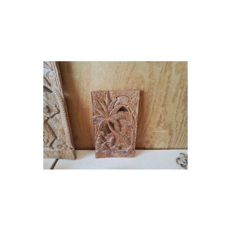 DECORATION MURALE SCULPTÉ EN BOIS MADAGASCAR 