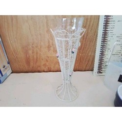 SOLIFLORE EN VERRE CRAQUELÉ 