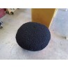 POUF NOIR GALET LAINE 