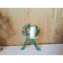 PETITE APPLIQUE BOUGEOIR NOEUD POUENA