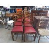 CHAISE CUIRE ROUGE 