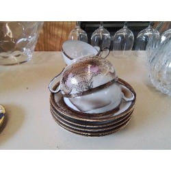 TASSE PORCELAINE FINE MOTIF ASIATIQUE 