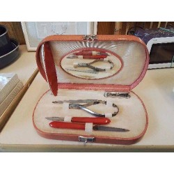 COFFRET TROUSSE À ONGLE VINTAGE