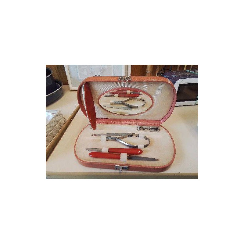 COFFRET TROUSSE À ONGLE VINTAGE