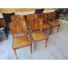 CHAISE ART DECO CUIR 